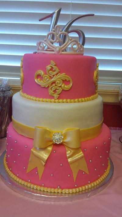 16th birthday cake - Cake by piescakesnpastries
