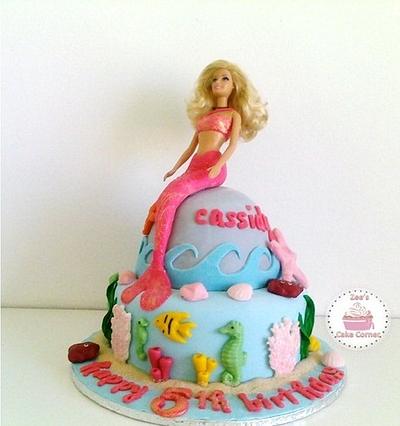 Mermaid Barbie  - Cake by Zaafirah Adams  - Zee's Cake Corner 