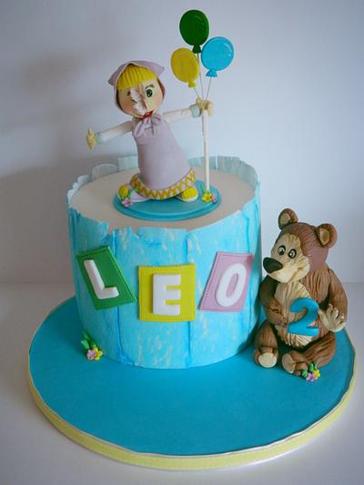 Masa and bear - Cake by Cake Art Studio 
