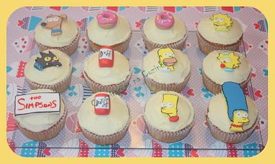 Simpson's Cupcakes - Cake by Carolina Cardoso