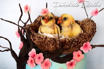 Spring Chick Cake! - Cake by Vicki's Incredible Edibles