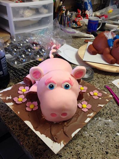 Pig cake - Cake by Sweetsuncakes