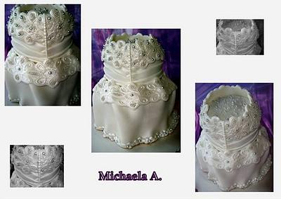 wedding Dress - Cake by Mischel cakes
