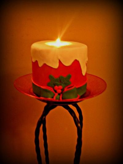Christmas candle - Cake by Mojo3799