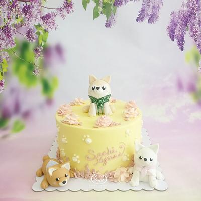 Shiba Inu - Cake by Sugar Snake Cake