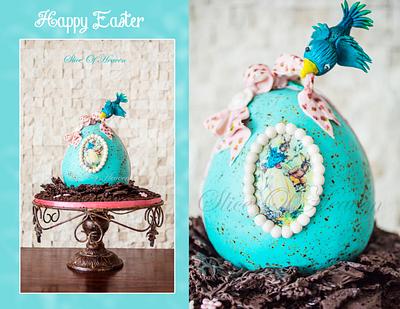 Vintage Easter Egg - Cake by Slice of Heaven By Geethu