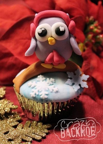 Owl christmas cupcakes - Cake by Crazy BackNoé