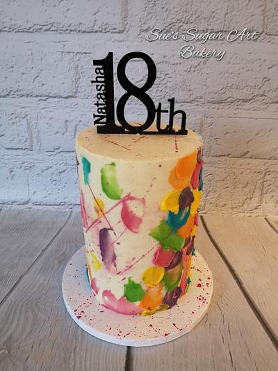 Rainbow Cake - Cake by Sue's Sugar Art Bakery 