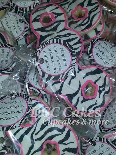 Zebra Print Sugar Cookies - Cake by DCC Cakes, Cupcakes & More...