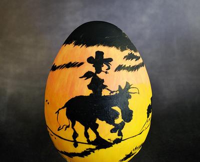 Freehand painted chocolate egg - Cake by  Despina Vrochidou