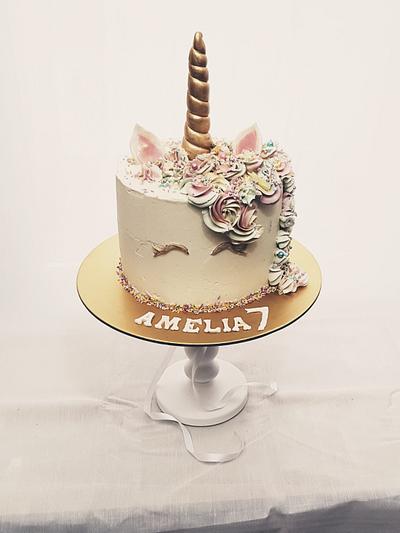 Unicorn love - Cake by DomiCakesArt