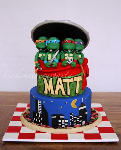 Teenage Mutant Ninja Turtle Cake - Cake by Leah Jeffery- Cake Me To Your Party