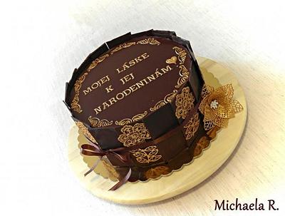 Simply gold-chocolate cake - Cake by Mischell