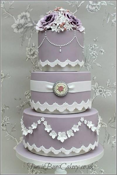 Victoriana Wedding Cake - Cake by Fancie Buns