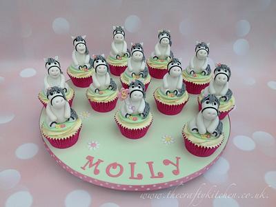 Little White Pony Cupcakes - Cake by The Crafty Kitchen - Sarah Garland