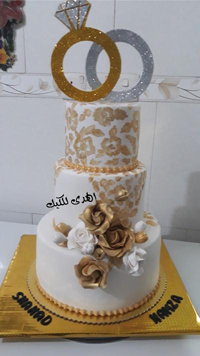 كعكة زفاف - Cake by Alhudacake 