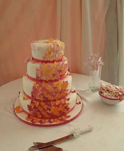 Butterfly Wedding Cake - Cake by rockbakehouse