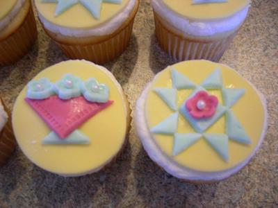 Quilt Block Cupcakes - Cake by Deanna Dunn