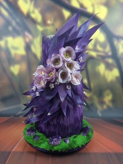 Amethyst shards Wedding Cake - Cake by Dragons and Daffodils Cakes