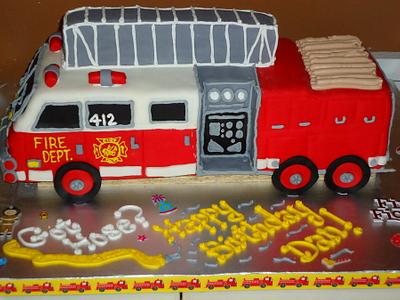 Firetruck Cake - Cake by Kristen