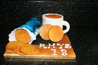 Tea and Biscuits - Cake by Carole Wynne