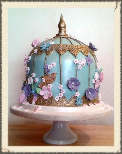 Vintage Birdcage - Cake by Adventures in Cakeyland