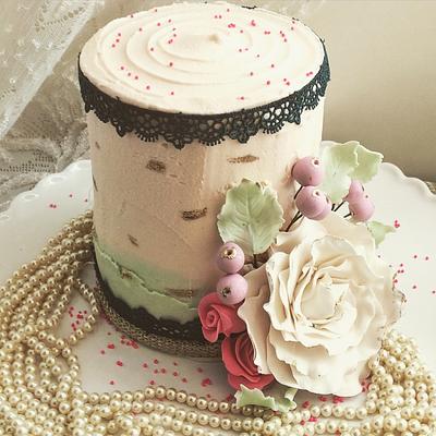Sophisticated Rose Cake - Cake by Shafaq's Bake House