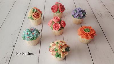 Floral Buttercream Cupcakes - Cake by Nikita Mahmood