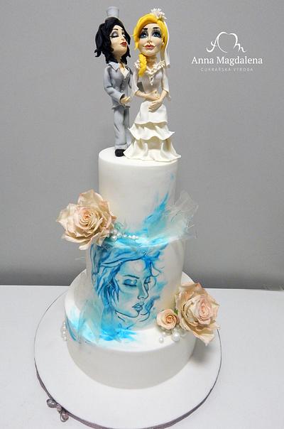 Winter wedding cake - Cake by crazycakes
