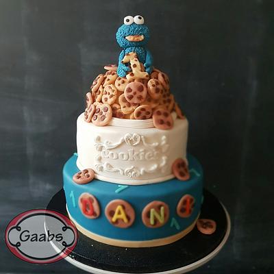 Cookiemonster cake - Cake by Gaabs