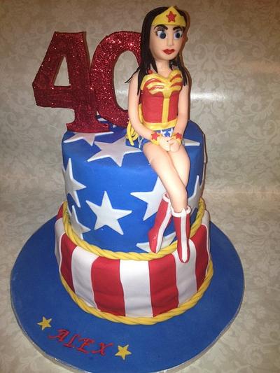 Happy Birthday Wonder Woman - Cake by Caroline Diaz 