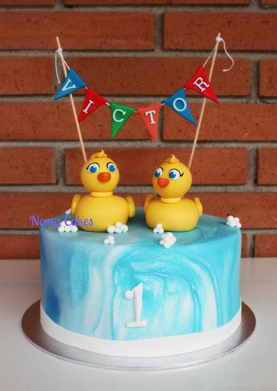 Tarta patitos - Ducks cake - Cake by Sílvia Romero (Noma Cakes)