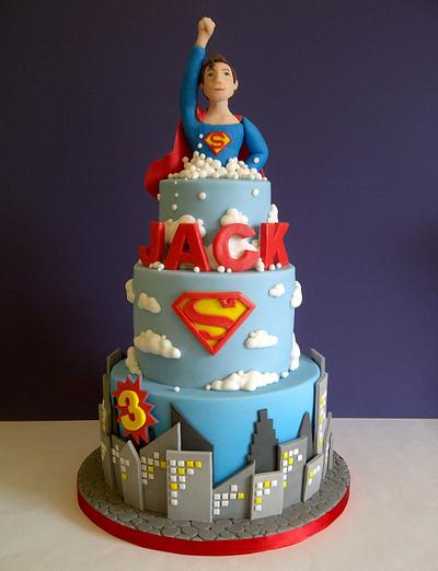 Superman! - Cake by CakeyCake