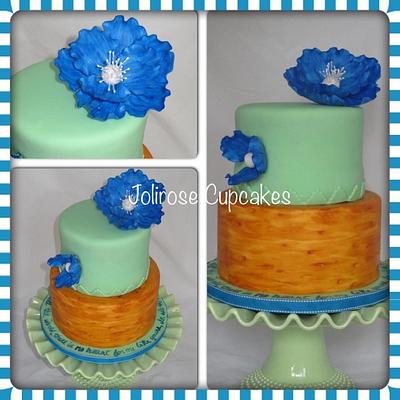 Outdoorsy Anniversary Cake - Cake by Jolirose Cake Shop