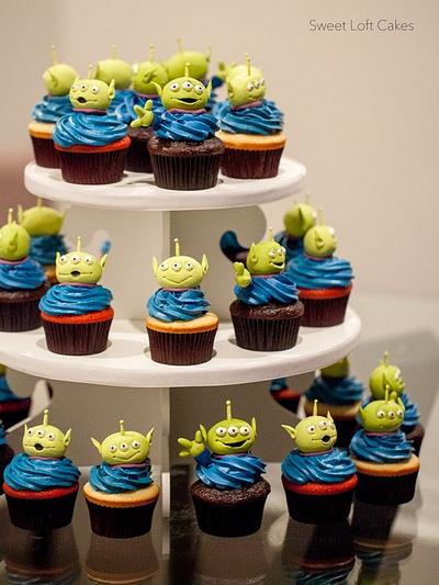 Toy Story Alien Cupcakes - Cake by Heidi