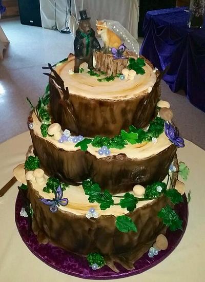 woodland theme wedding cake - Cake by Nicky4rn