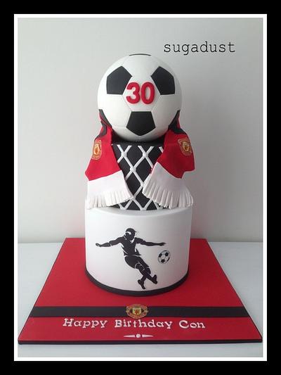 Man United Fan - Cake by Mary @ SugaDust