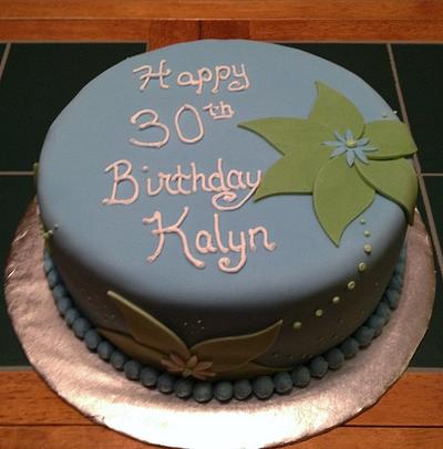 Blue & Green Birthday - Cake by Cathy Gileza Schatz