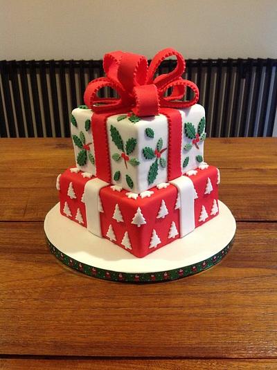 Christmas present cake - Cake by Cakes Honor Plate