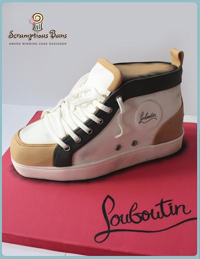 Louboutin Trainer Cake - Cake by Scrumptious Buns