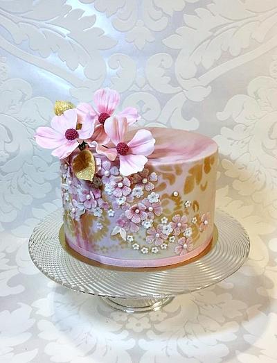 With pink  - Cake by Frufi