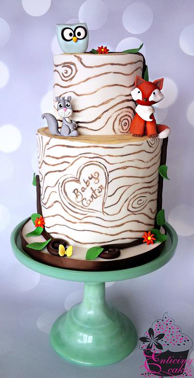 A Twist on Woodland - Cake by Enticing Cakes Inc.