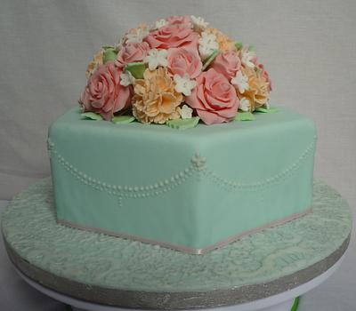 Vintage Celebration Cake - Cake by Roseanne