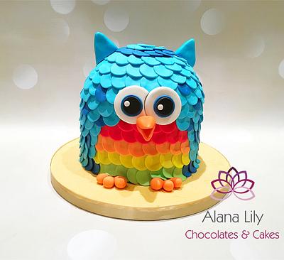 Cute Owl cake For both boys and girls - Cake by Alana Lily Chocolates & Cakes