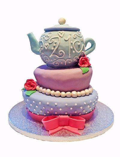 Cath Kidston Inspired Tea Party - Cake by VikkiCakeDiddly