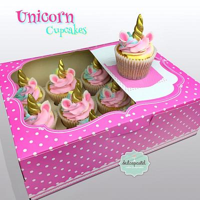 Cupcakes Unicornio - Unicorn Cupcakes - Cake by Dulcepastel.com