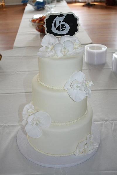 Simple Wedding Cake - Cake by ArtisticIcingCakes