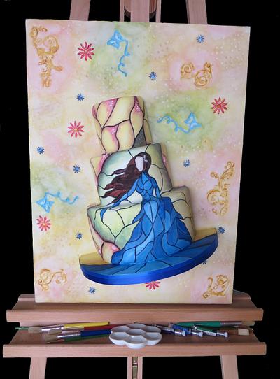 Stained Glass Canvas - Cake by Cakes by Beatriz