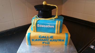 doctorate graduate  - Cake by semannacakes