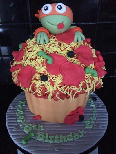 Giant Teenage Mutant Ninja Turtle Cupcake - Cake by Truly Scrummy